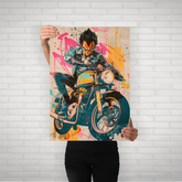Vegeta Metal Poster